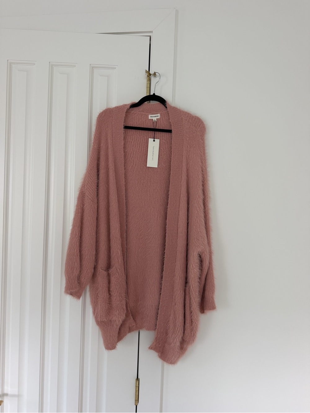 Vici Dusty Rose Open-Front Cozy Cardigan